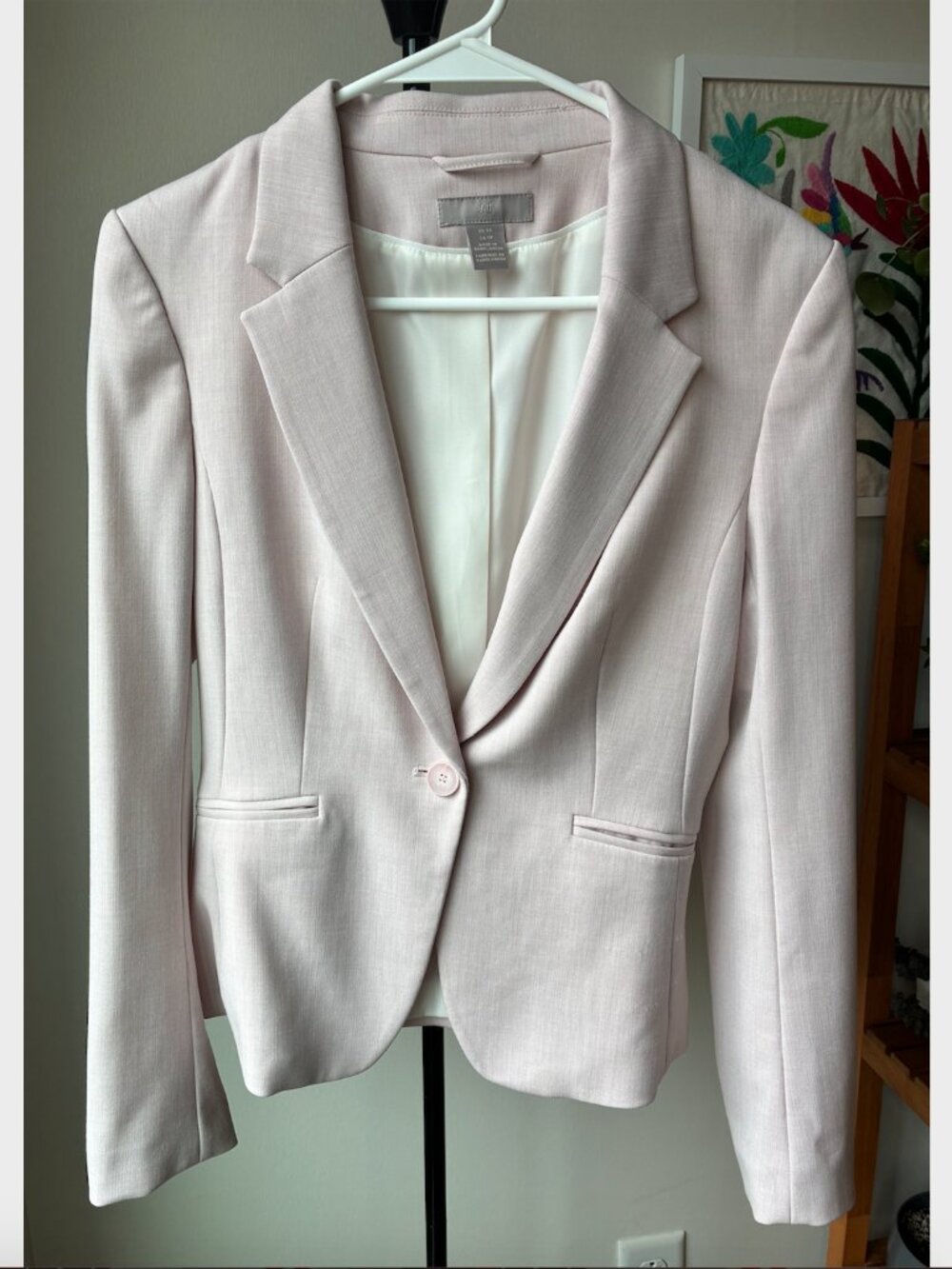 H&M Pale Pink Blazer - Size XS